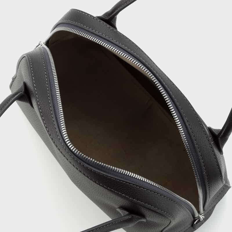 MAISON CANAU MAISON CANAU ＜メゾン カナウ＞ バーニーズニューヨーク限定 ラウンドボストンバッグ（M） DARK GRAY