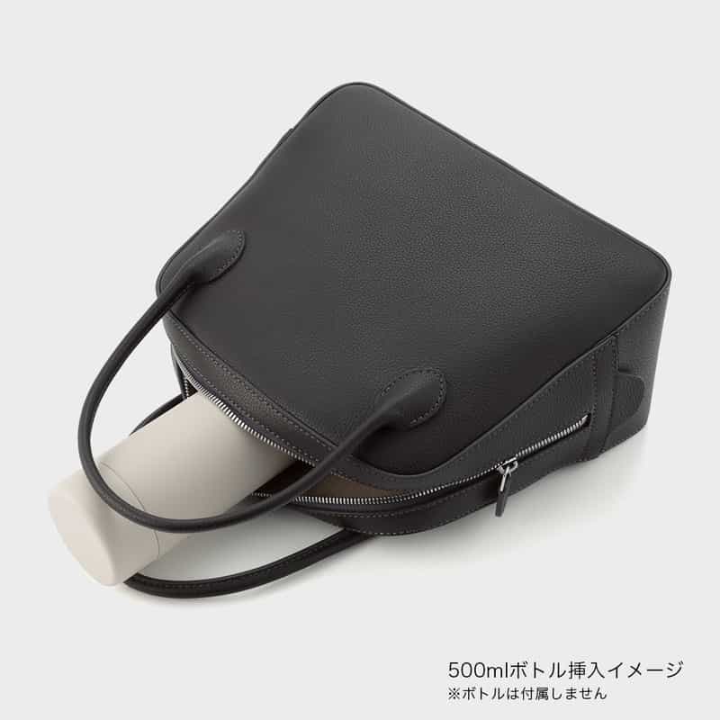 MAISON CANAU MAISON CANAU ＜メゾン カナウ＞ バーニーズニューヨーク限定 ラウンドボストンバッグ（M） DARK GRAY