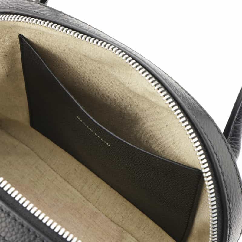 MAISON CANAU MAISON CANAU ＜メゾン カナウ＞ ラウンドボストンバッグ（S） BLACK