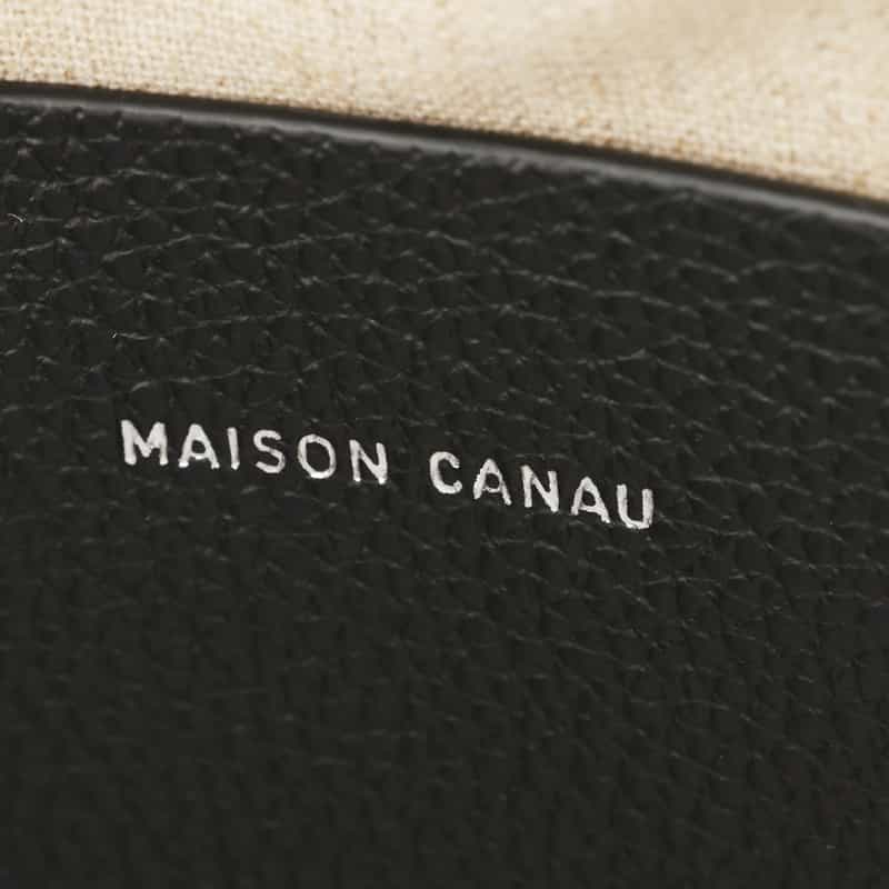 MAISON CANAU MAISON CANAU ＜メゾン カナウ＞ ラウンドボストンバッグ（S） BLACK