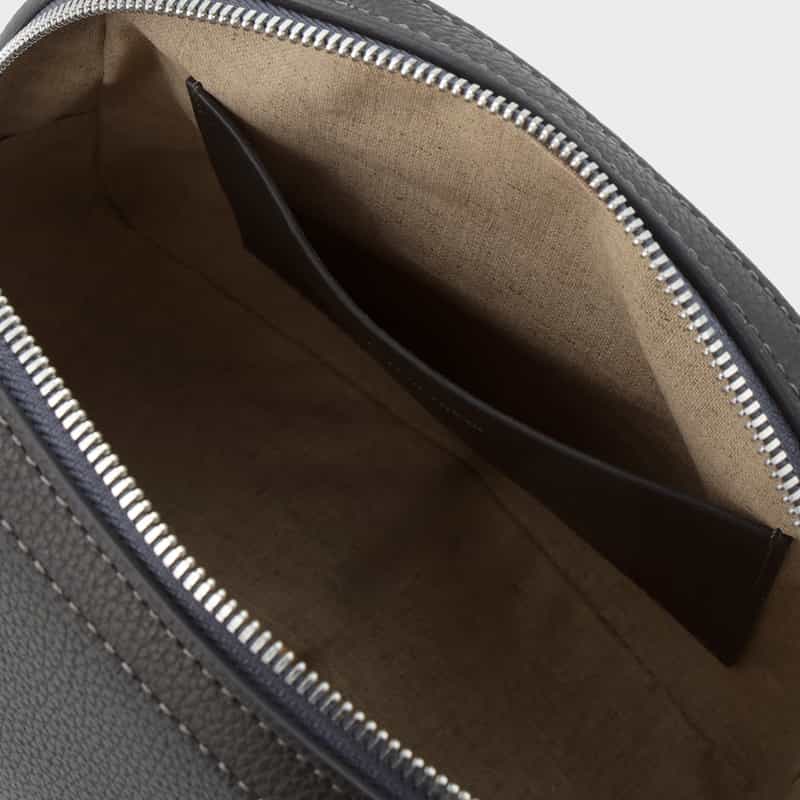 MAISON CANAU MAISON CANAU ＜メゾン カナウ＞ バーニーズニューヨーク限定 ラウンドボストンバッグ（S） DARK GRAY