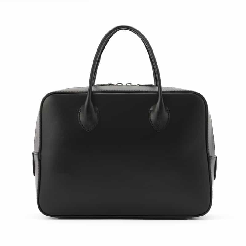 MAISON CANAU MAISON CANAU ＜メゾン カナウ＞ ボックスボストンバッグ（M） BLACK