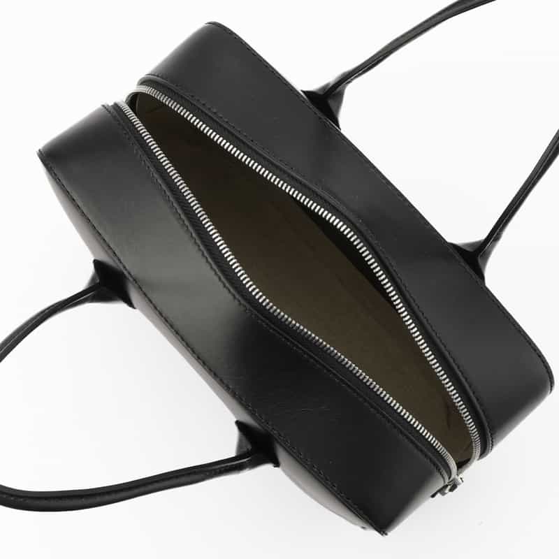 MAISON CANAU MAISON CANAU ＜メゾン カナウ＞ ボックスボストンバッグ（M） BLACK