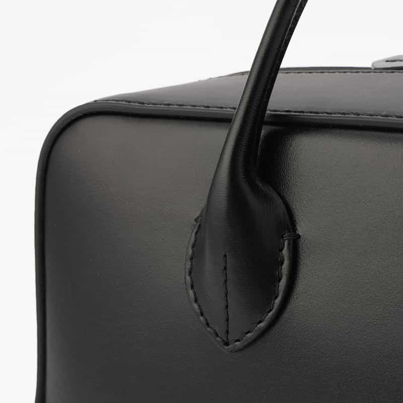 MAISON CANAU MAISON CANAU ＜メゾン カナウ＞ ボックスボストンバッグ（M） BLACK