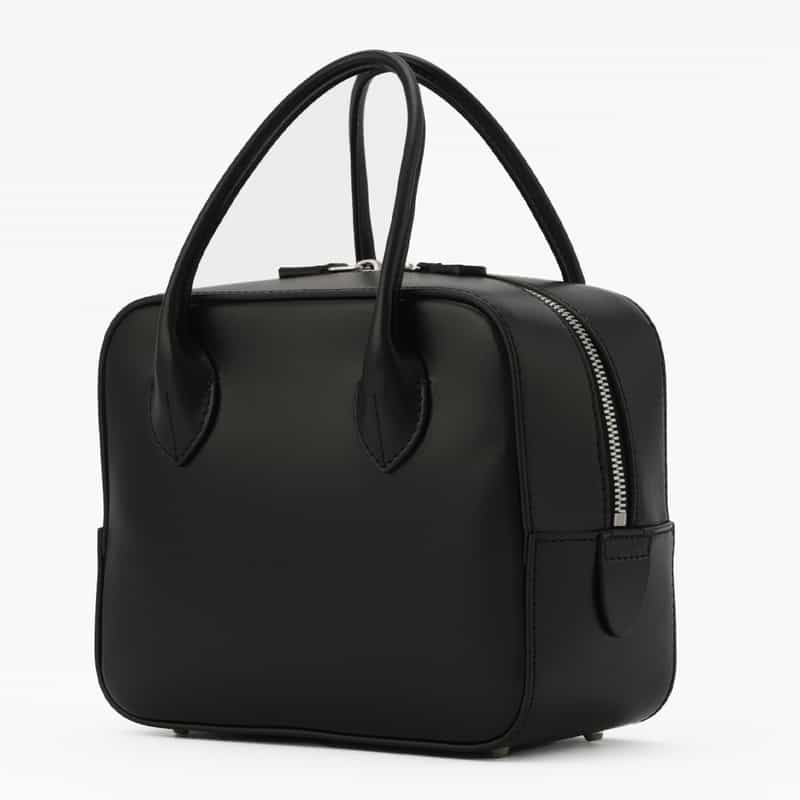 MAISON CANAU MAISON CANAU ＜メゾン カナウ＞ ボックスボストンバッグ（S） BLACK