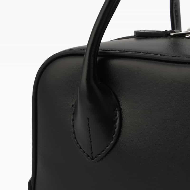 MAISON CANAU MAISON CANAU ＜メゾン カナウ＞ ボックスボストンバッグ（S） BLACK