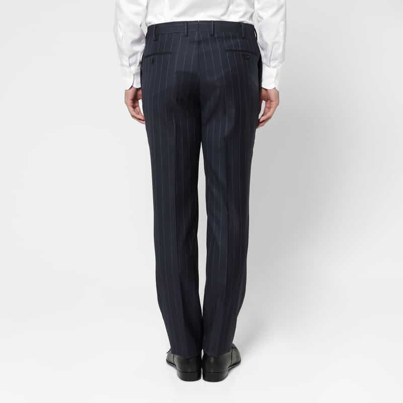 BARNEYS NEW YORK ストライプ柄スーツ NAVY