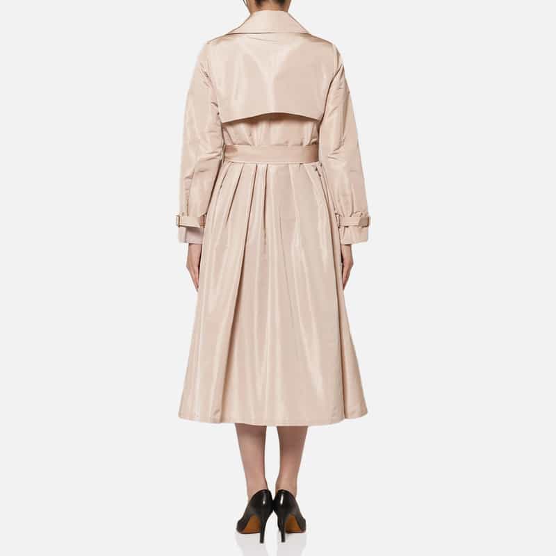 BARNEYS NEW YORK タフタギャザー トレンチコート PINK