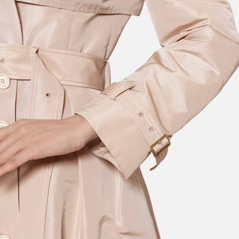 BARNEYS NEW YORK タフタギャザー トレンチコート PINK