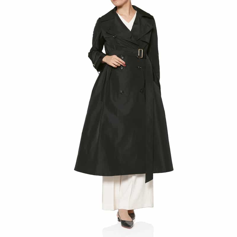 タフタギャザー トレンチコート