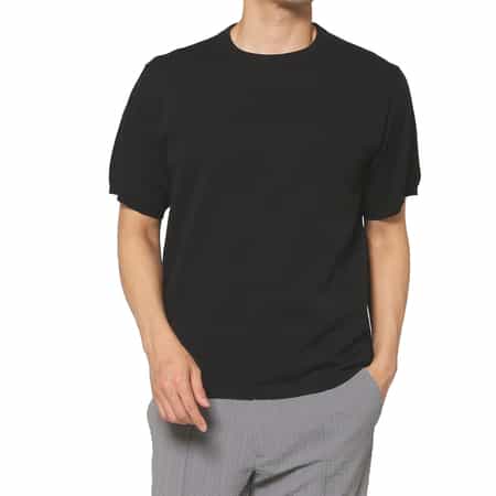 クルーネックニットプルオーバー