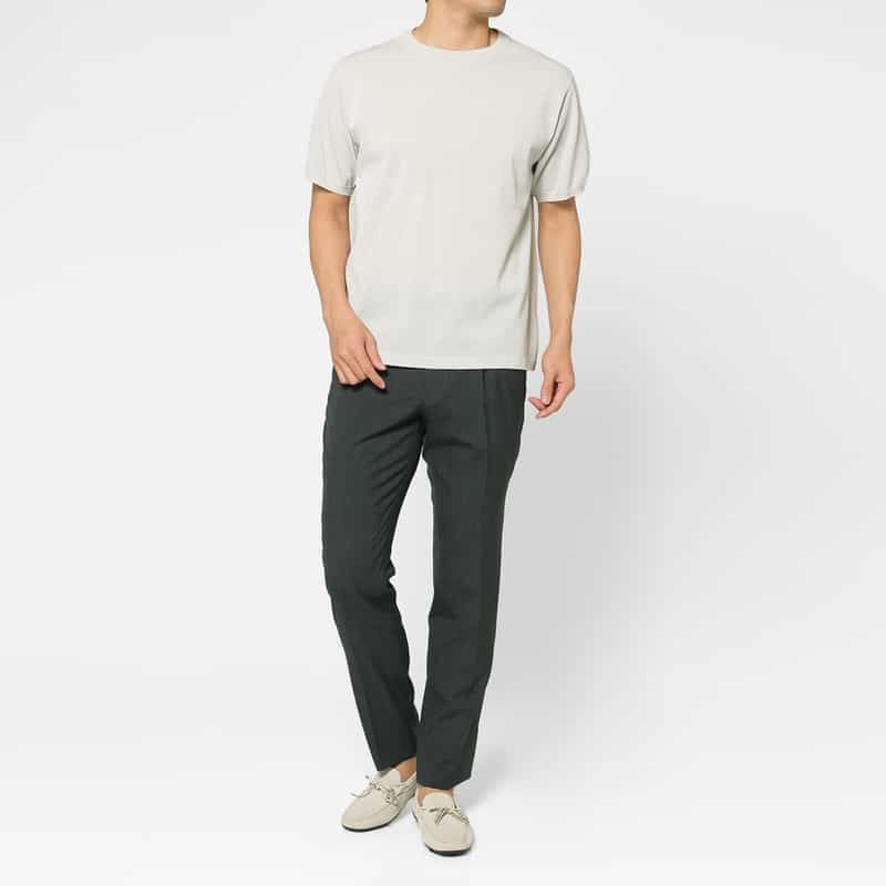 BARNEYS NEW YORK クルーネックニットプルオーバー LIGHT GRAY