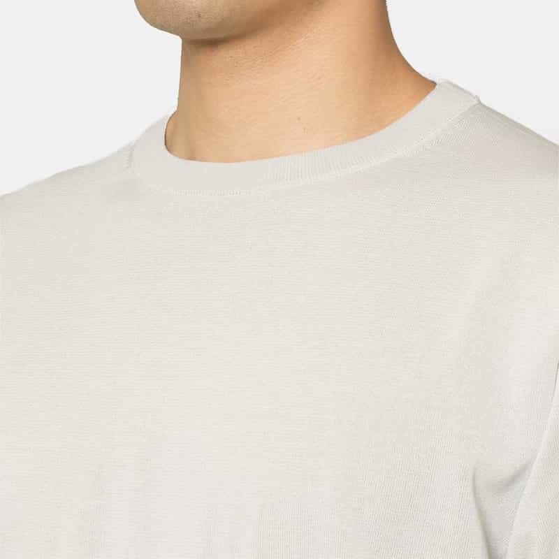 BARNEYS NEW YORK クルーネックニットプルオーバー LIGHT GRAY