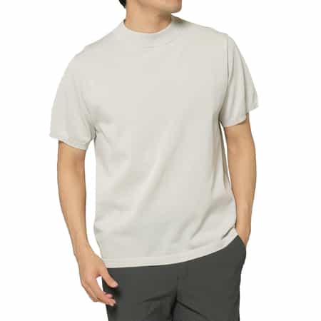 モックネックニットプルオーバー