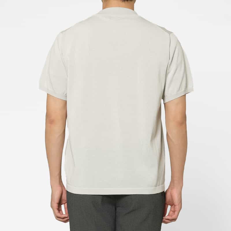 BARNEYS NEW YORK モックネックニットプルオーバー LIGHT GRAY
