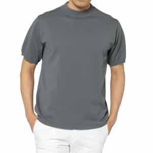 モックネックニットプルオーバー