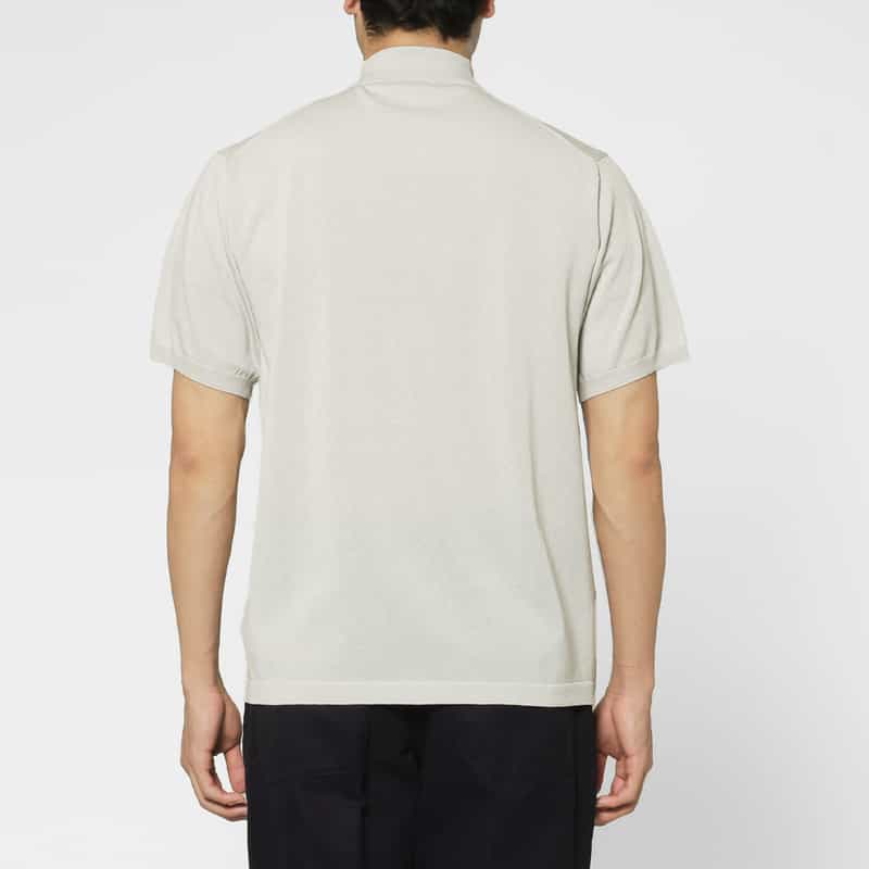 BARNEYS NEW YORK ニットポロシャツ LIGHT GRAY