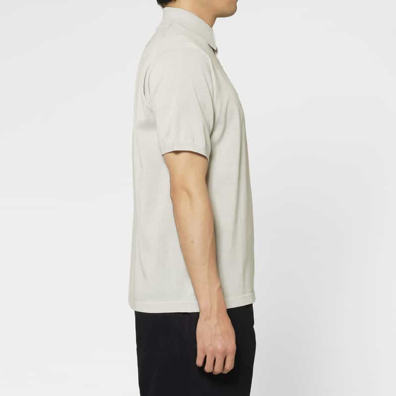 BARNEYS NEW YORK ニットポロシャツ LIGHT GRAY