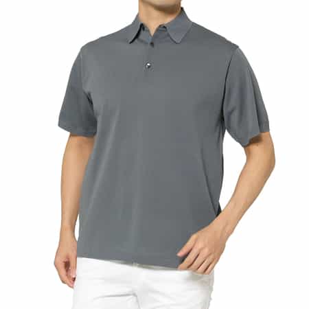 ニットポロシャツ