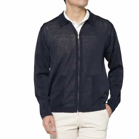 ジップアップニットカーディガン