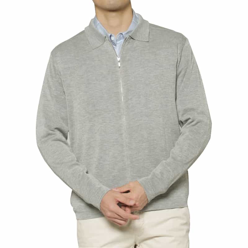 ジップアップニットカーディガン