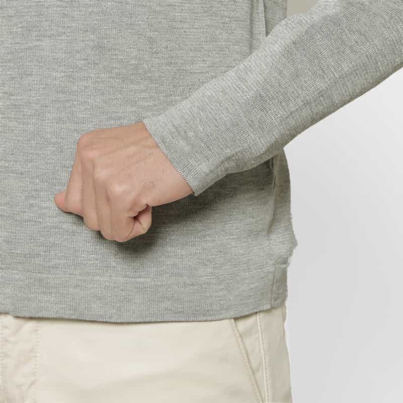 BARNEYS NEW YORK ジップアップニットカーディガン GRAY