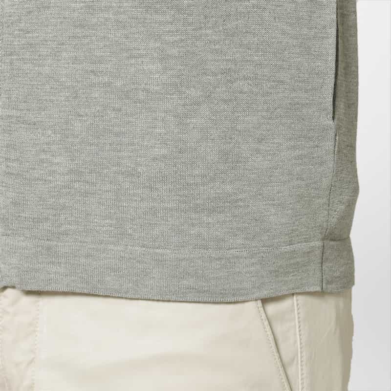 BARNEYS NEW YORK ジップアップニットカーディガン GRAY