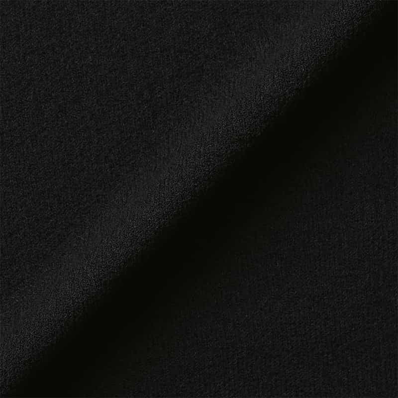 BARNEYS NEW YORK コットンアクリル素材クルーネックニットプルオーバー BLACK