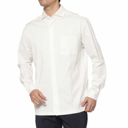 ワイドカラーカジュアルシャツ