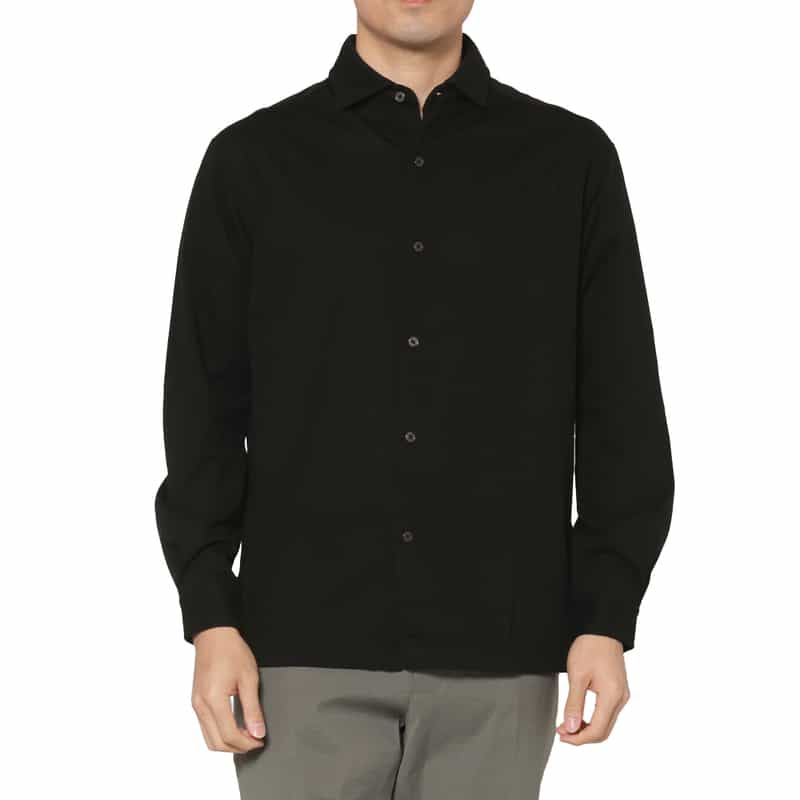 ワイドカラーカジュアルシャツ