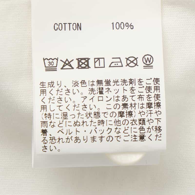 BARNEYS NEW YORK ジャージー素材オープンカラーシャツ WHITE