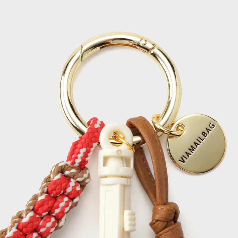 VIAMAILBAG VIAMAILBAG ＜ヴィアメイルバッグ＞ バッグチャーム（ストロベリー） RED