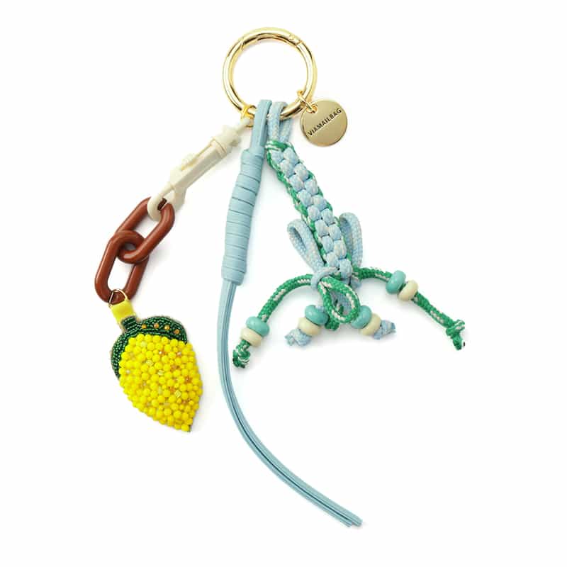 VIAMAILBAG VIAMAILBAG ＜ヴィアメイルバッグ＞ バッグチャーム（レモン） YELLOW