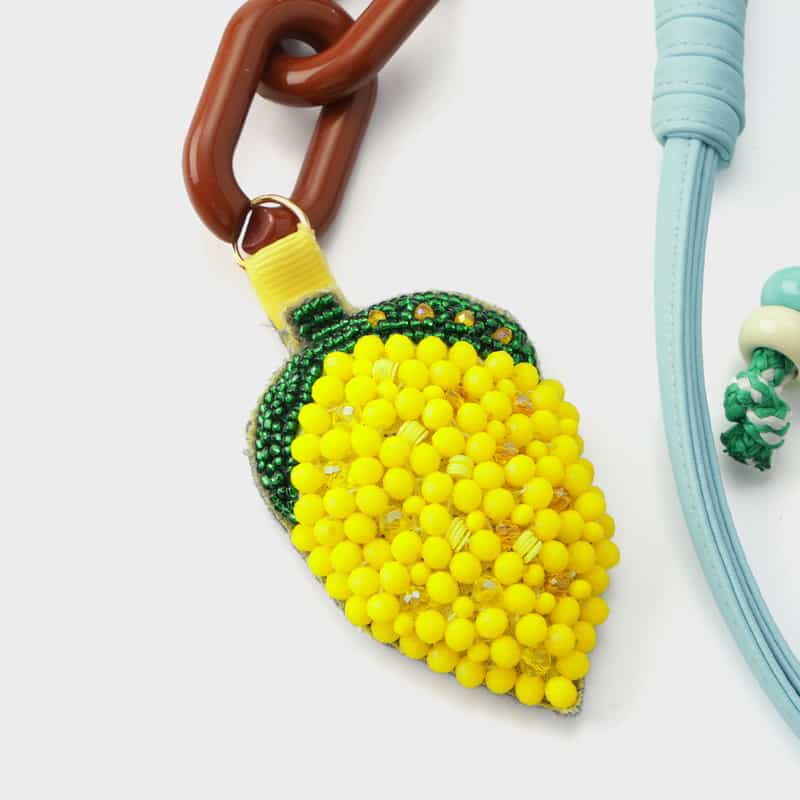 VIAMAILBAG VIAMAILBAG ＜ヴィアメイルバッグ＞ バッグチャーム（レモン） YELLOW