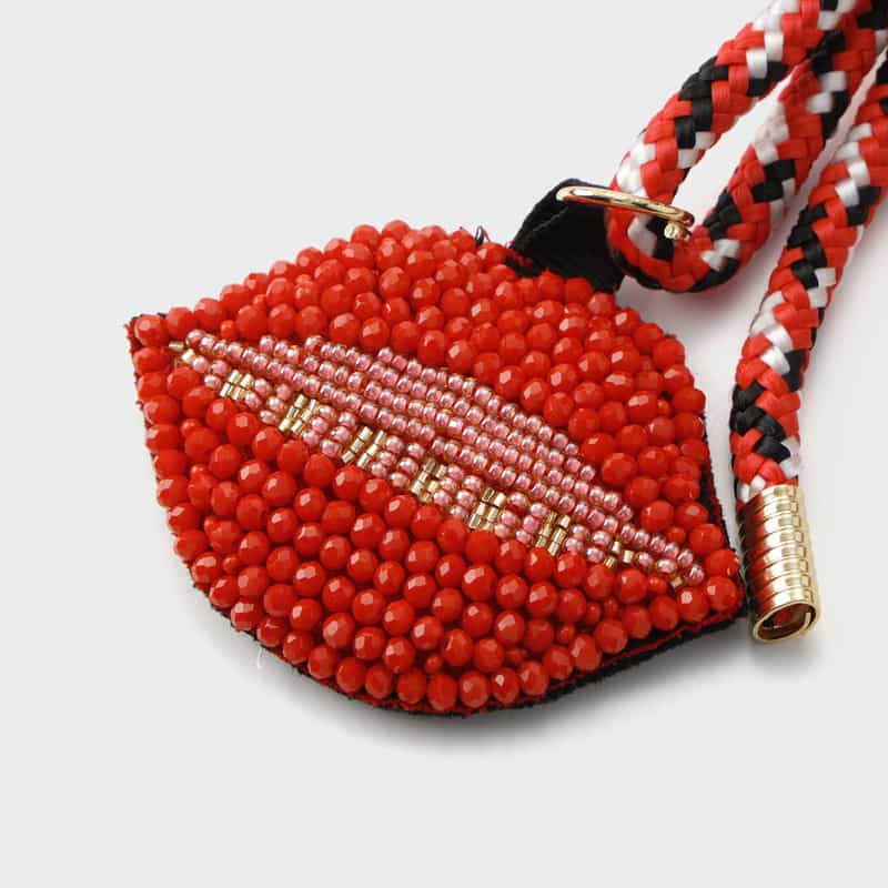 VIAMAILBAG VIAMAILBAG ＜ヴィアメイルバッグ＞ バッグチャーム（リップ） RED