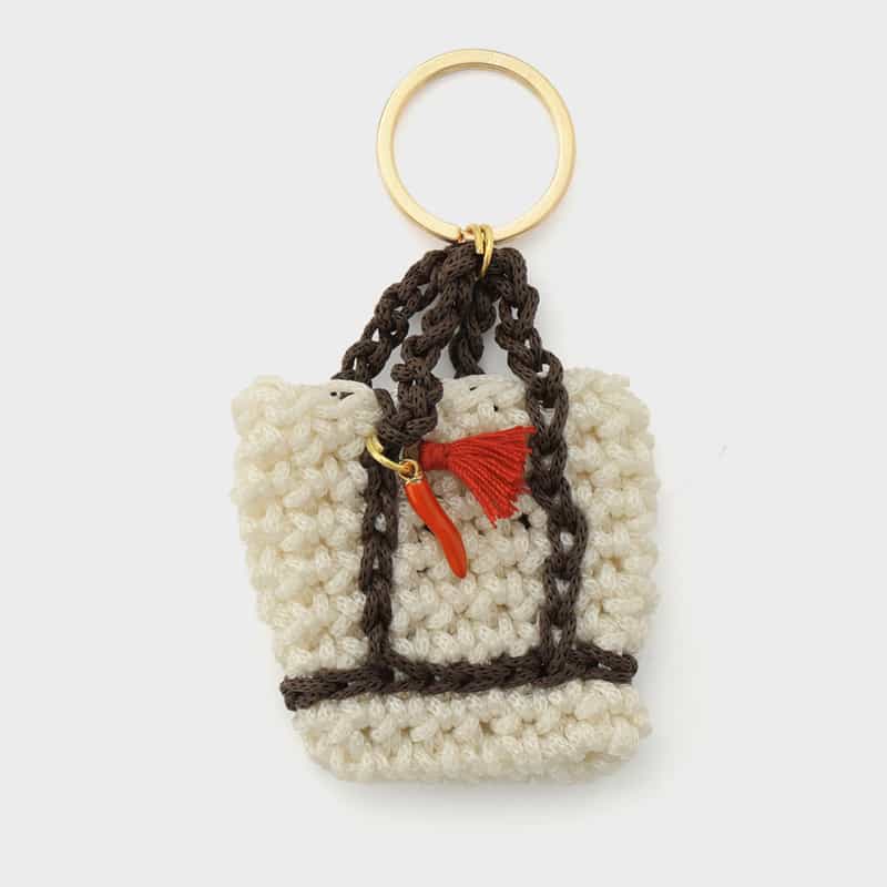 VIAMAILBAG VIAMAILBAG ＜ヴィアメイルバッグ＞ バッグチャーム（バッグ） BEIGE