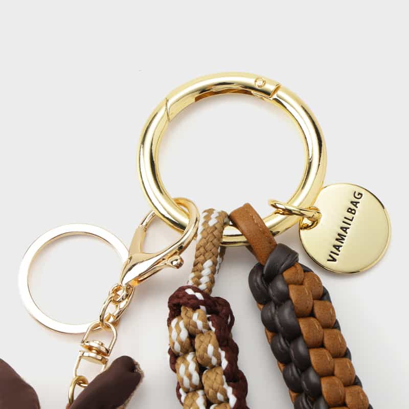 VIAMAILBAG VIAMAILBAG ＜ヴィアメイルバッグ＞ バッグチャーム（ラビット） LIGHT BROWN