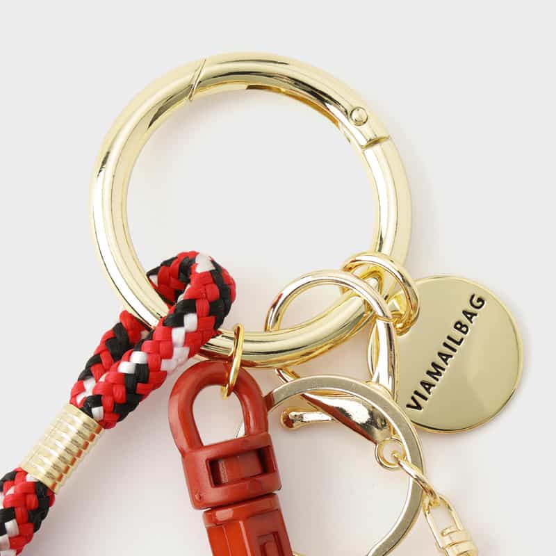 VIAMAILBAG VIAMAILBAG ＜ヴィアメイルバッグ＞ バッグチャーム（テディベア） RED