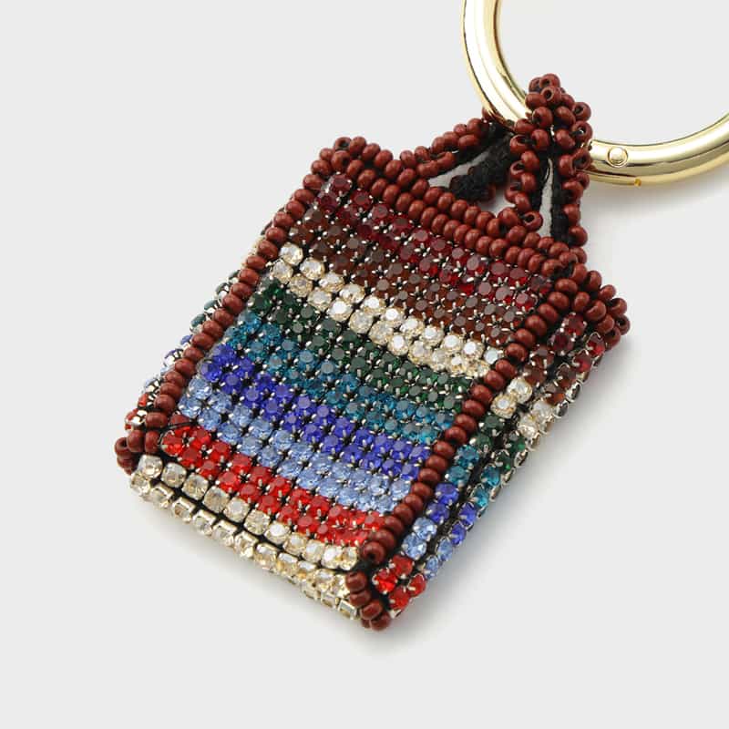 VIAMAILBAG VIAMAILBAG ＜ヴィアメイルバッグ＞ バッグチャーム（ビジューバッグ） GREEN