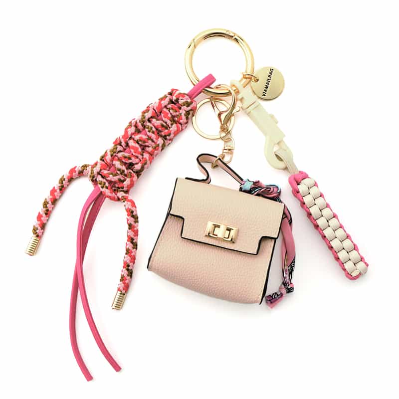 VIAMAILBAG VIAMAILBAG ＜ヴィアメイルバッグ＞ バッグチャーム（バッグ） PINK