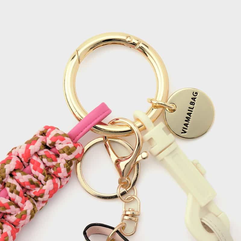 VIAMAILBAG VIAMAILBAG ＜ヴィアメイルバッグ＞ バッグチャーム（バッグ） PINK