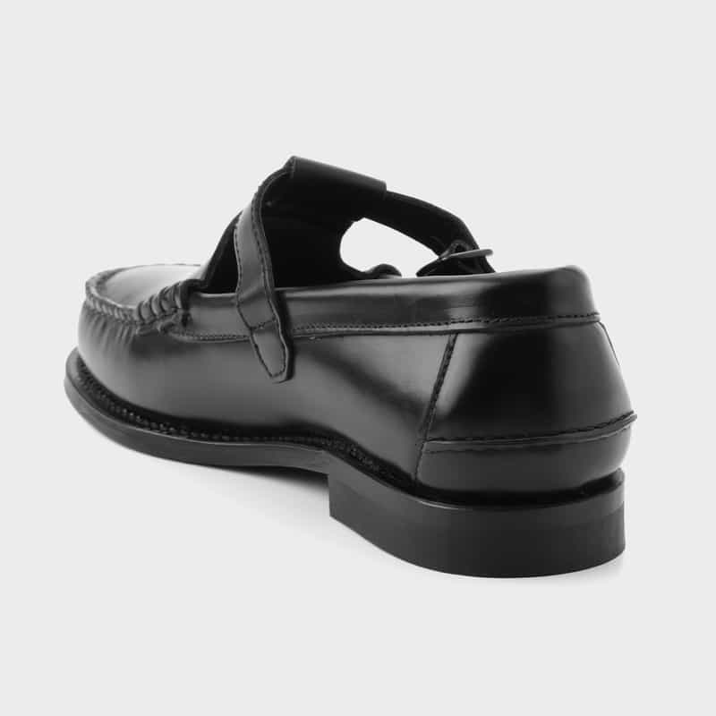 HEREU HEREU＜ヘリュー＞ レザースリッポン"ALBER" BLACK