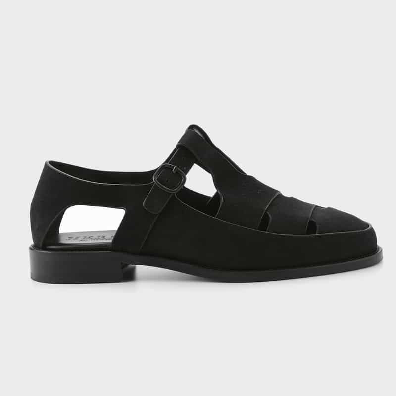 HEREU HEREU＜ヘリュー＞ レザーサンダル"BESSO" BLACK