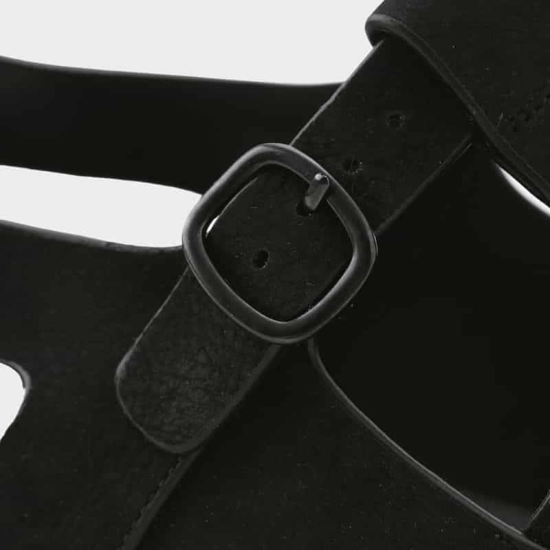 HEREU HEREU＜ヘリュー＞ レザーサンダル"BESSO" BLACK