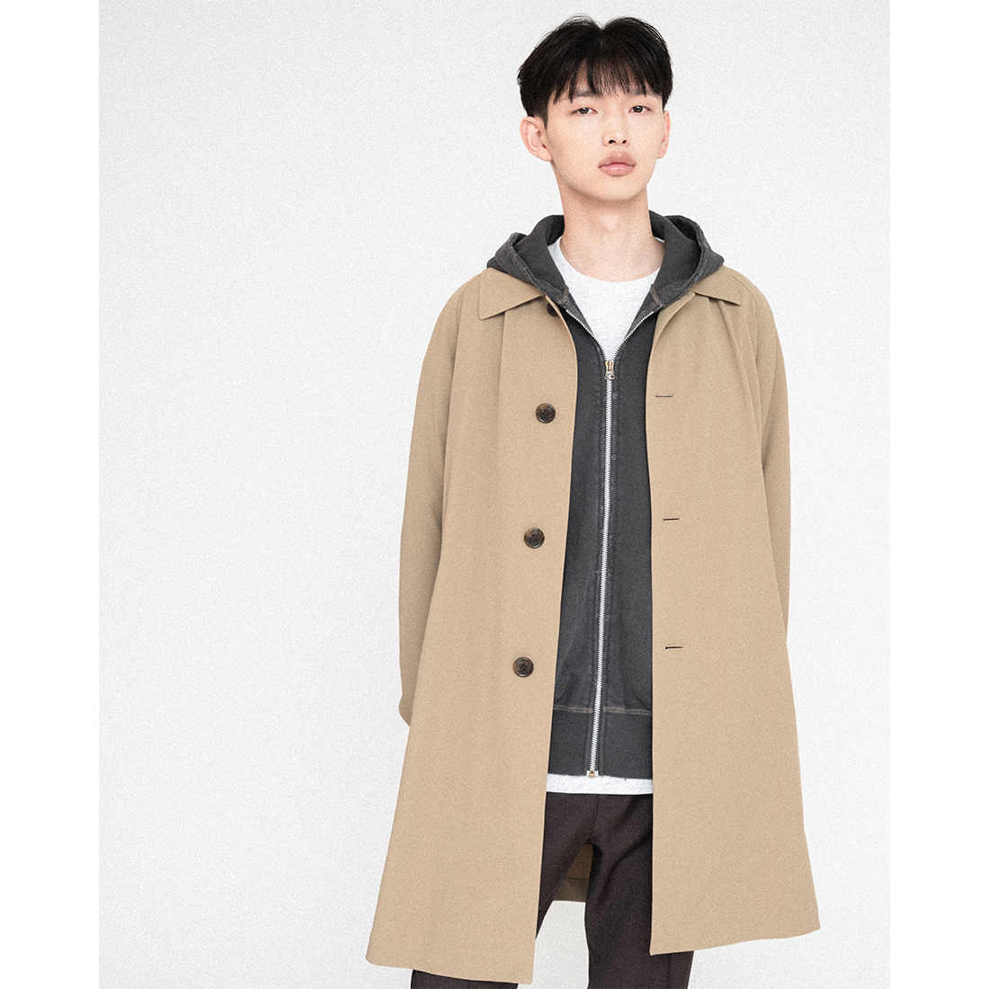 ステンカラーコート