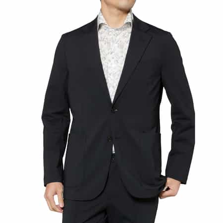 セットアップ ナイロントリコット生地テーラードジャケット