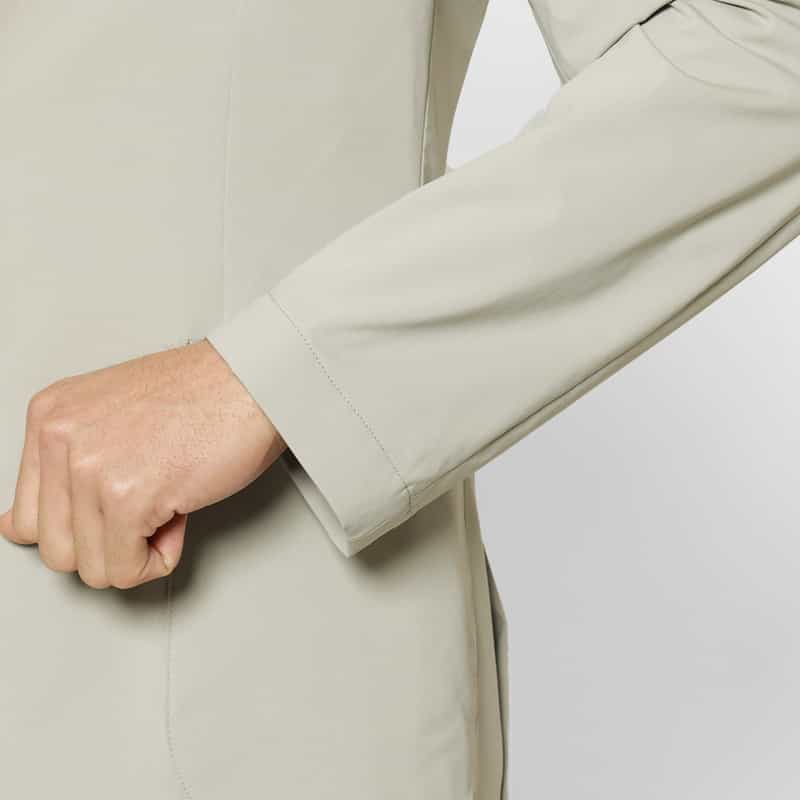 BARNEYS NEW YORK セットアップ ナイロントリコット生地テーラードジャケット LIGHT GRAY