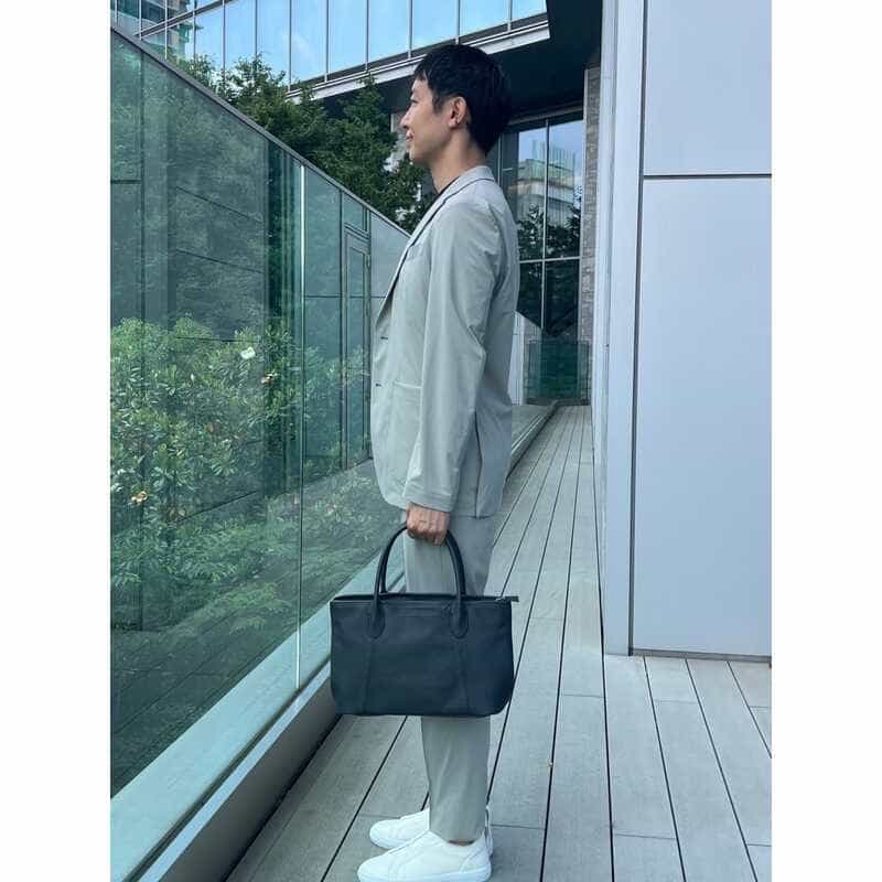 BARNEYS NEW YORK セットアップ ナイロントリコット生地テーラードジャケット LIGHT GRAY