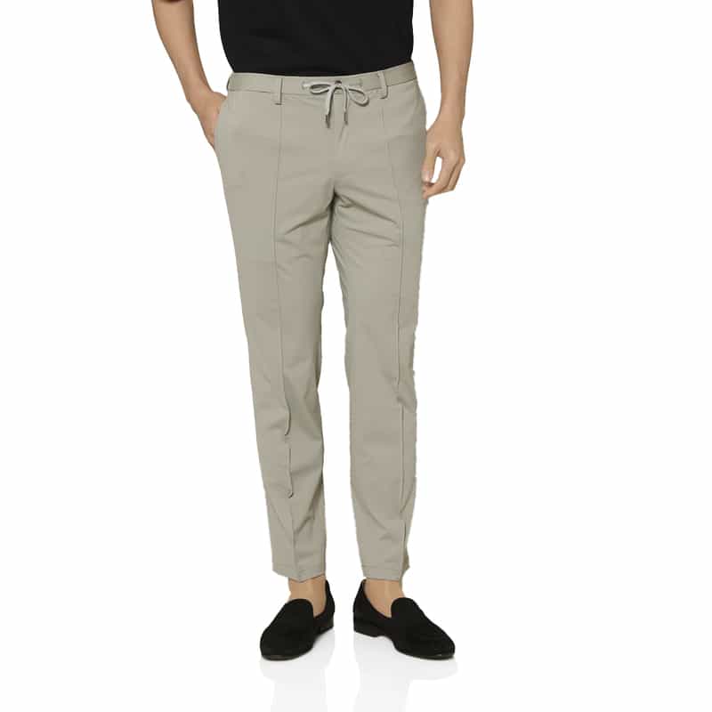 BARNEYS NEW YORK セットアップ ナイロントリコット生地パンツ LIGHT GRAY