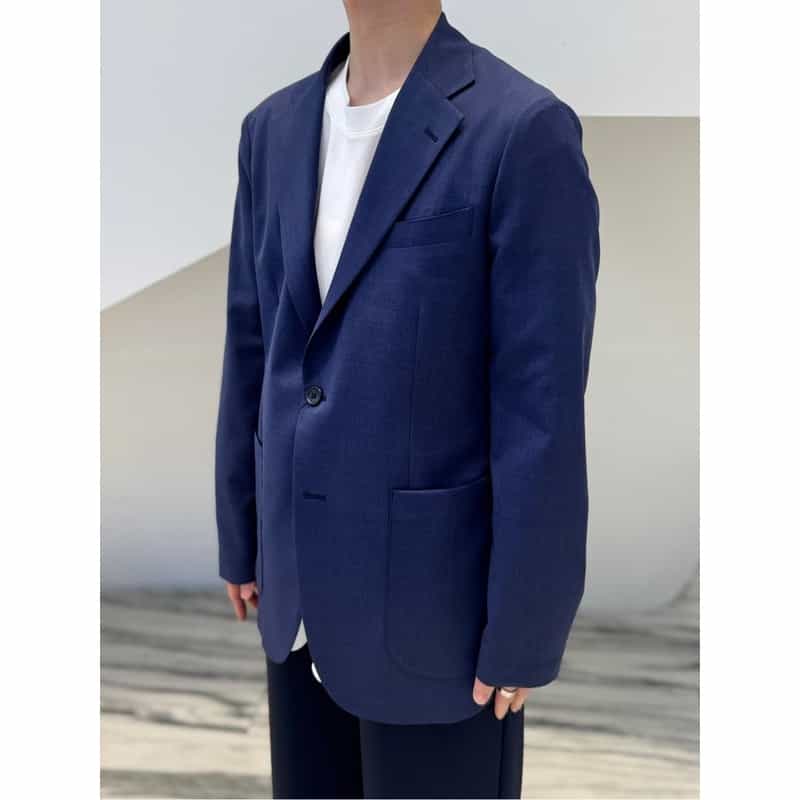 BARNEYS NEW YORK セットアップ アクティブジャケット（REDA社製ウール使用） BLUE